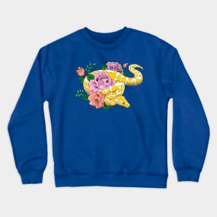 Yellow Albino Ball Python Crewneck Sweatshirt